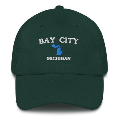 'Bay City Michigan' Dad Hat (w/ Michigan Outline)