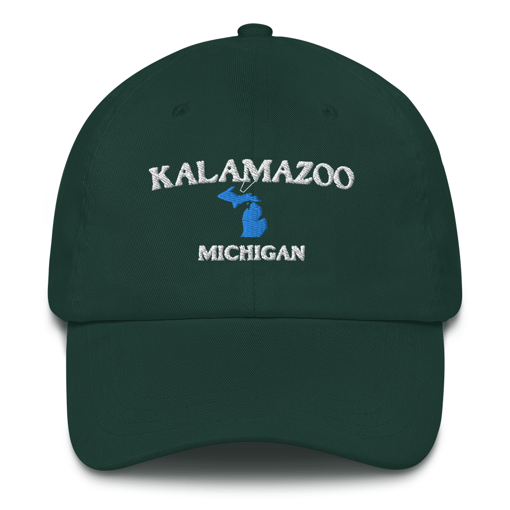 'Kalamazoo Michigan' Dad Hat (w/ Michigan Outline)