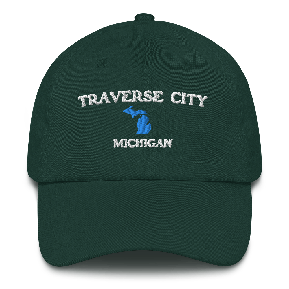 'Traverse City Michigan' Dad Hat (w/ Michigan Outline)