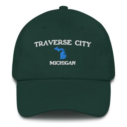 'Traverse City Michigan' Dad Hat (w/ Michigan Outline)