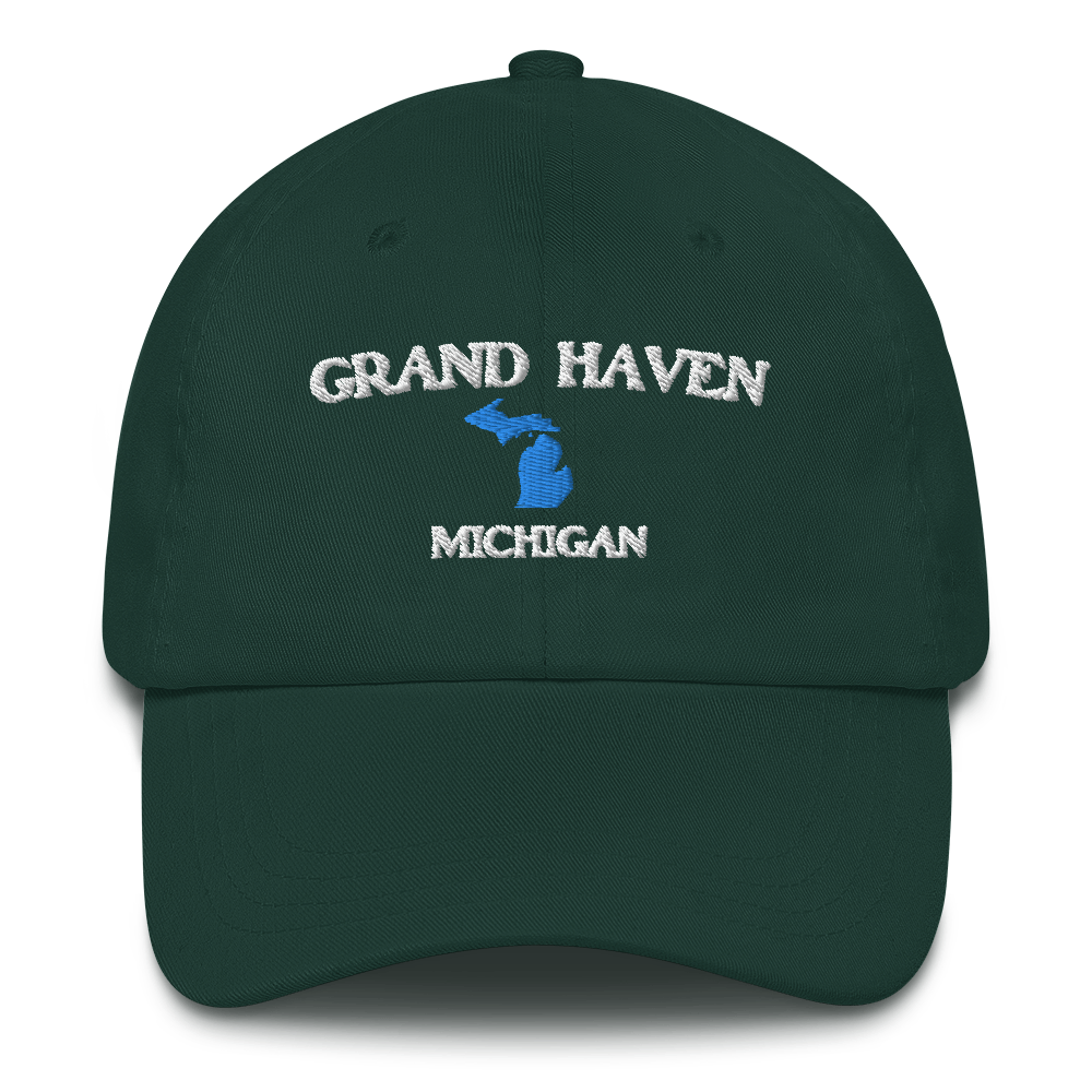 'Grand Haven Michigan' Dad Hat (w/ Michigan Outline)