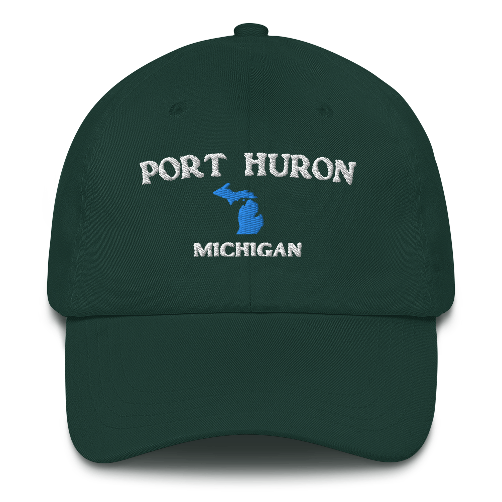 'Port Huron Michigan' Dad Hat (w/ Michigan Outline)