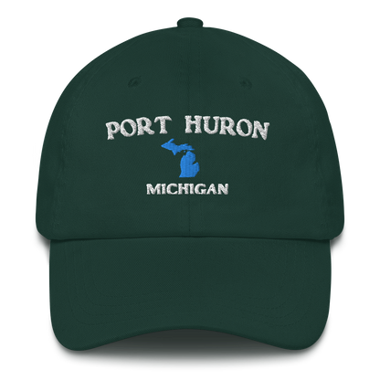 'Port Huron Michigan' Dad Hat (w/ Michigan Outline)