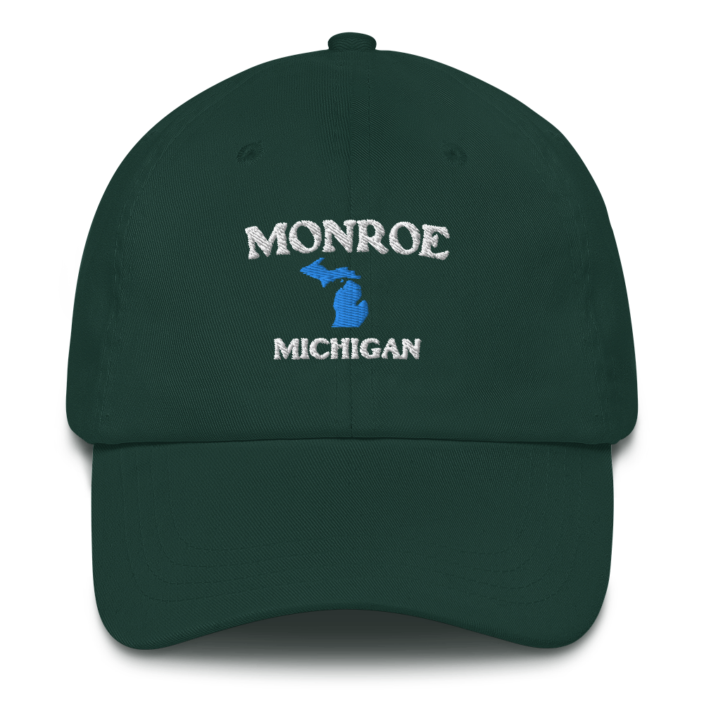 'Monroe Michigan' Dad Hat (w/ Michigan Outline)