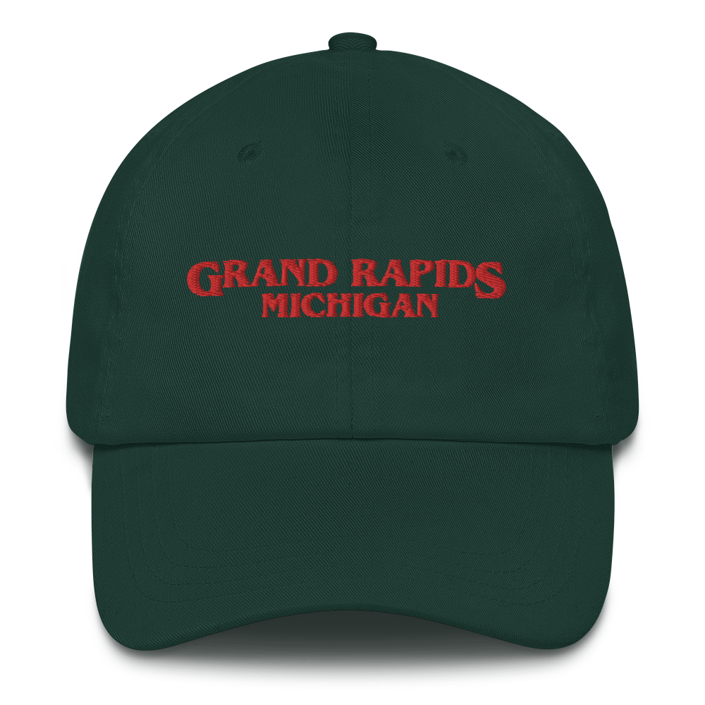 'Grand Rapids Michigan' Dad Hat (1980s Drama Parody)