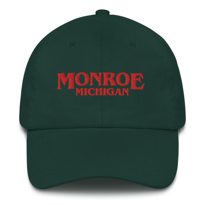 'Monroe Michigan' Dad Hat (1980s Drama Parody)