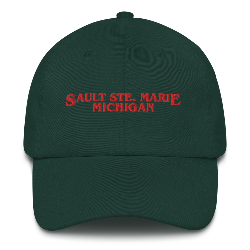 'Sault Ste. Marie Michigan' Dad Hat (1980s Drama Parody)