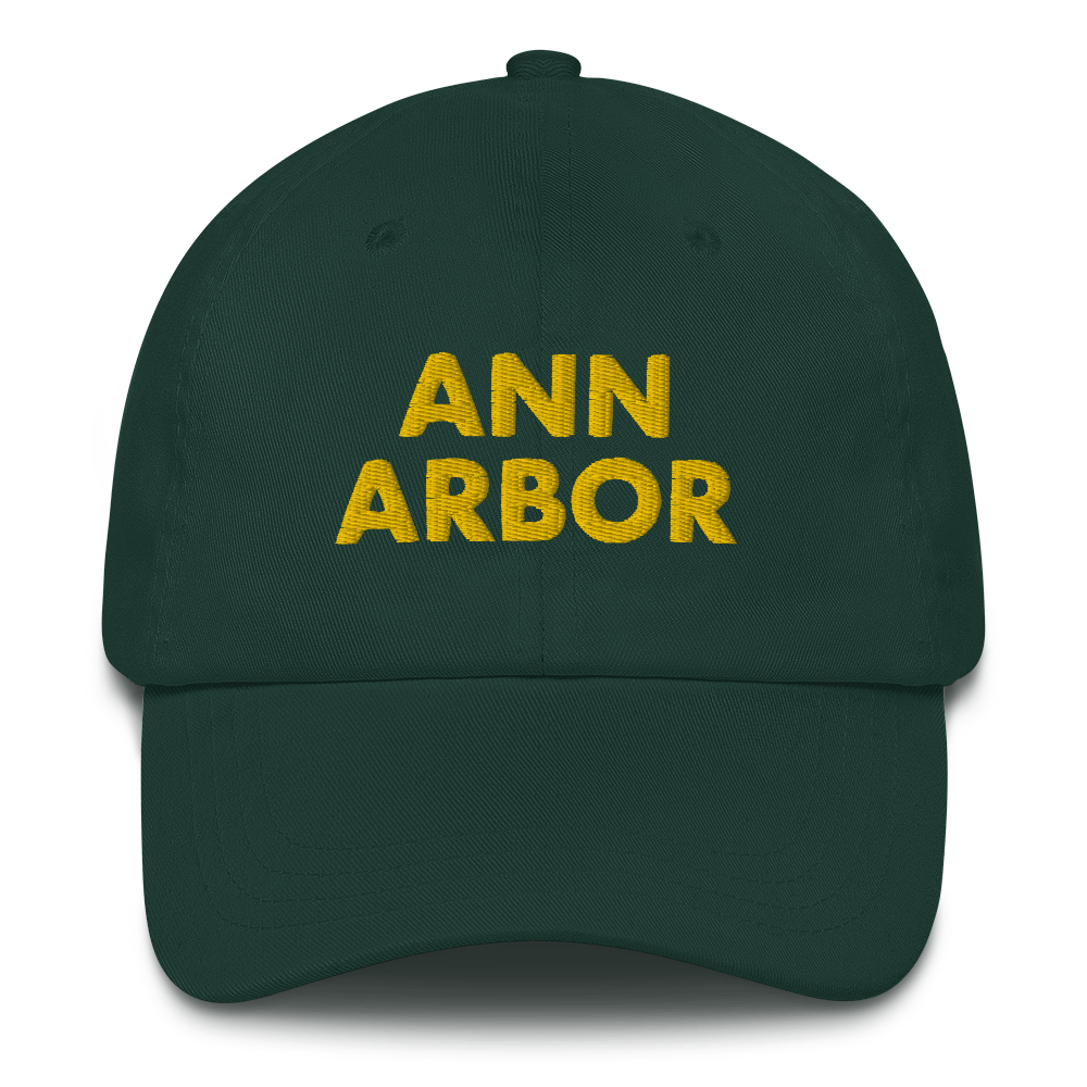 'Ann Arbor' Dad Hat | Gold/Navy Embroidery