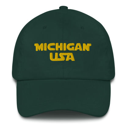 'Michigan USA' Dad Hat (Epic Sci-Fi Parody)