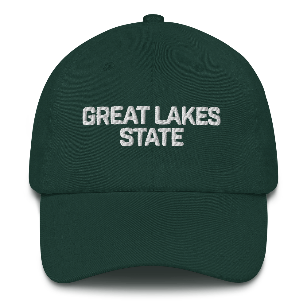 Michigan 'Great Lakes State' Dad Hat (Maritime Font)