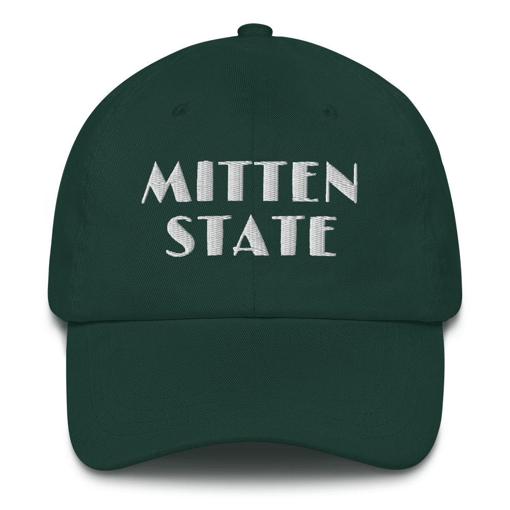 Michigan 'Mitten State' Dad Hat (Art Deco Font)