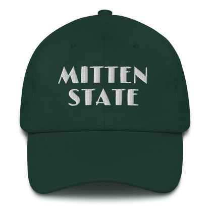 Michigan 'Mitten State' Dad Hat (Art Deco Font)