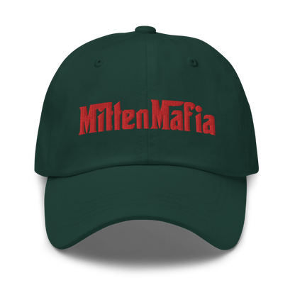 Michigan 'MittenMafia' Dad Hat (Gangster Font) | Red Embroidery