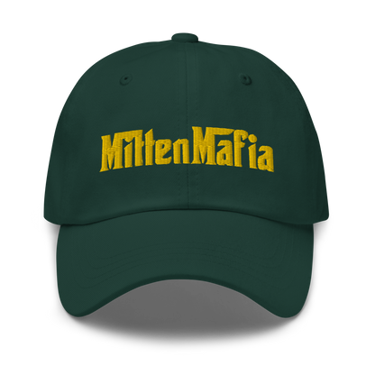 Michigan 'MittenMafia' Dad Hat (Gangster Font) | Gold Embroidery