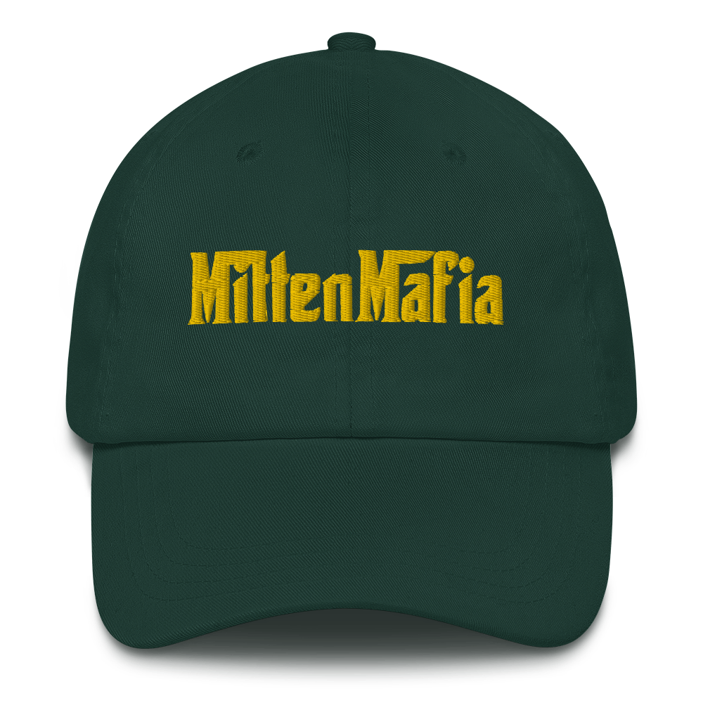 Michigan 'MittenMafia' Dad Hat (Gangster Font) | Gold Embroidery