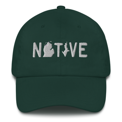 Michigan 'Native' Dad Hat (Licence Plate Font)