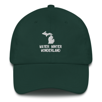 'Water Winter Wonderland' Dad Hat (w/ Michigan Outline)