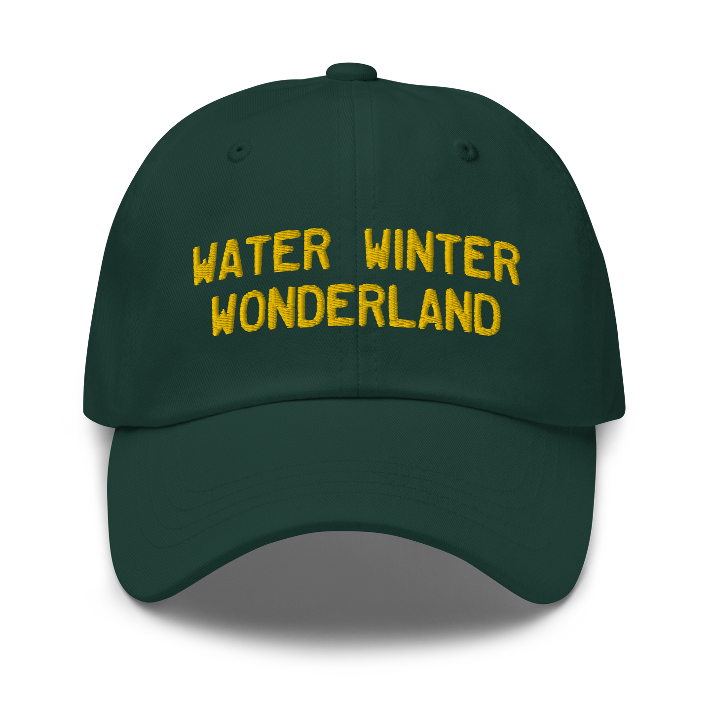 Michigan 'Water Winter Wonderland' Dad Hat (Licence Plate Font) | Gold Embroidery