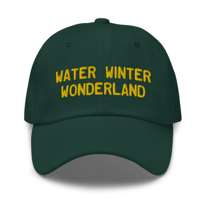 Michigan 'Water Winter Wonderland' Dad Hat (Licence Plate Font) | Gold Embroidery