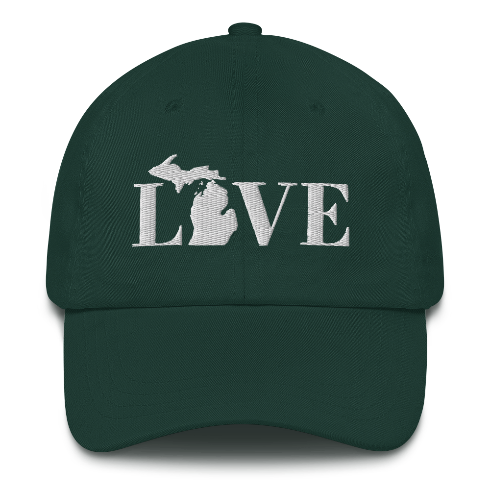 Michigan 'Love' Dad Hat (Didone Font)