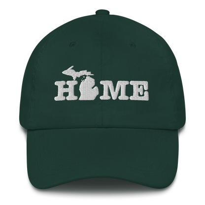 Michigan 'Home' Dad Hat (Typewriter Font)