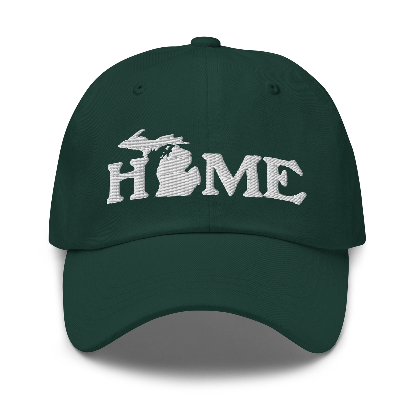 Michigan 'Home' Dad Hat (Woodcut Font)