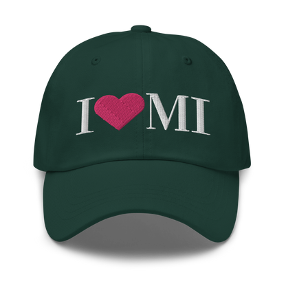 Michigan 'I ❤️ MI' Dad Hat (Didone Font)