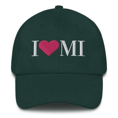 Michigan 'I ❤️ MI' Dad Hat (Didone Font)