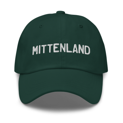 Michigan 'Mittenland' Dad Hat (Licence Plate Font)