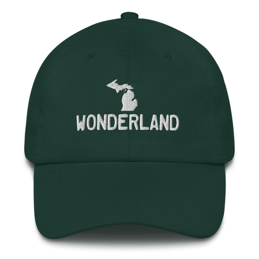 Michigan 'Wonderland' Dad Hat (Licence Plate Font)