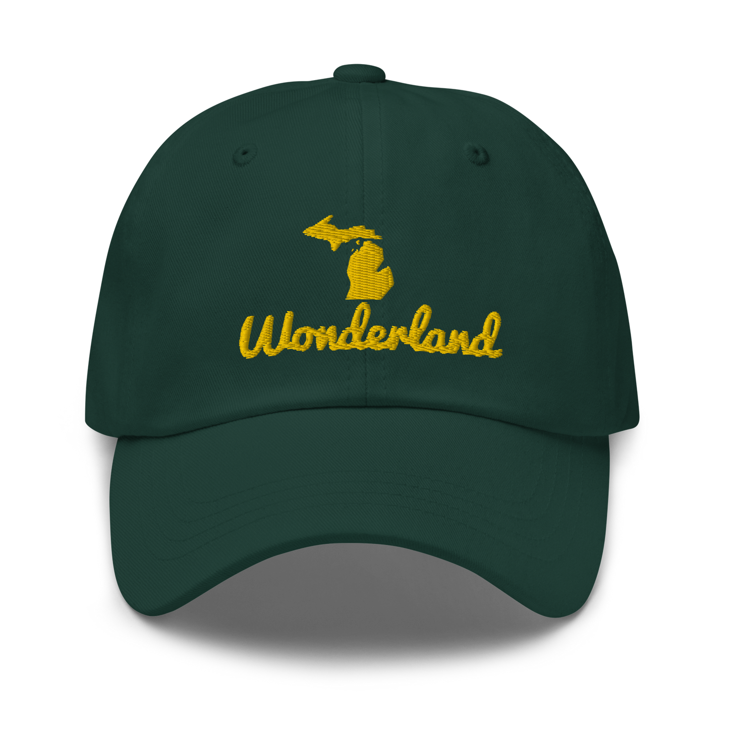 Michigan 'Wonderland' Dad Hat (Script Font) | Gold Embroidery