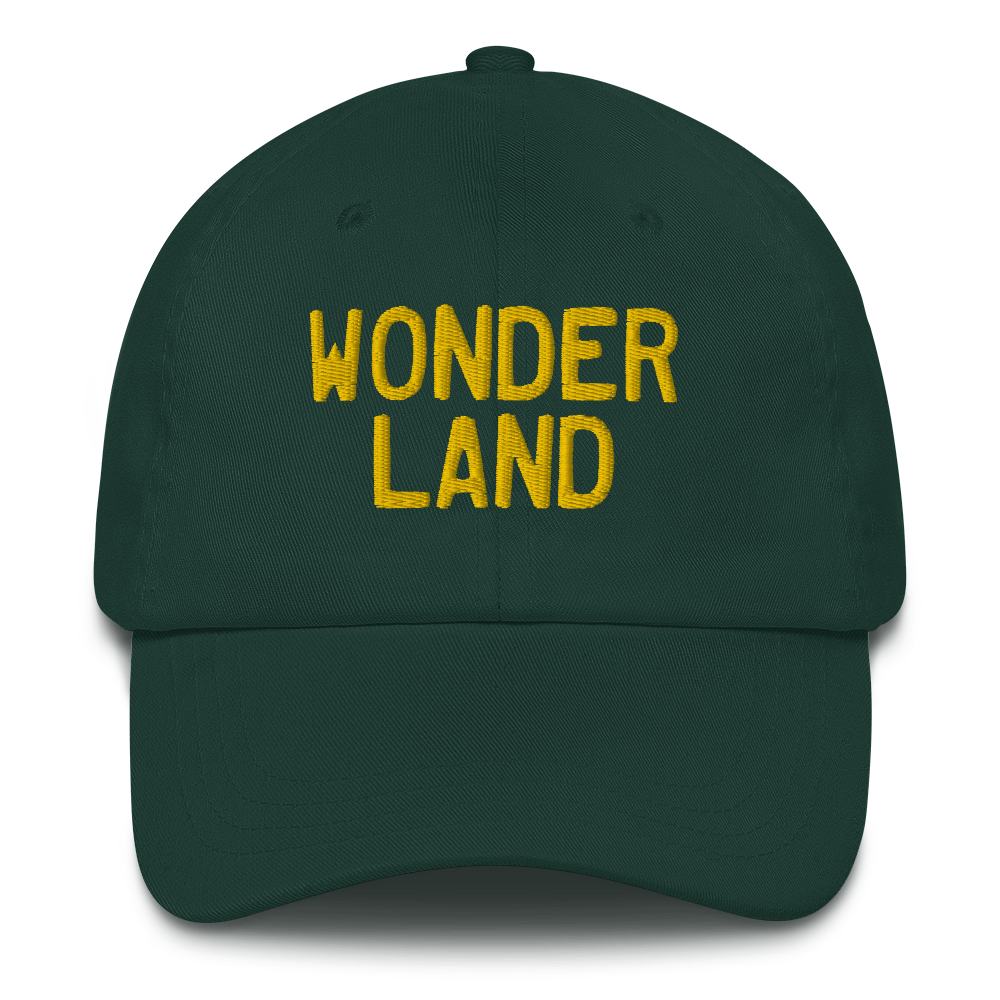 Michigan 'Wonderland' Dad Hat (Licence Plate Font) | Gold Embroidery