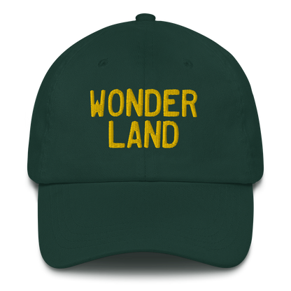 Michigan 'Wonderland' Dad Hat (Licence Plate Font) | Gold Embroidery