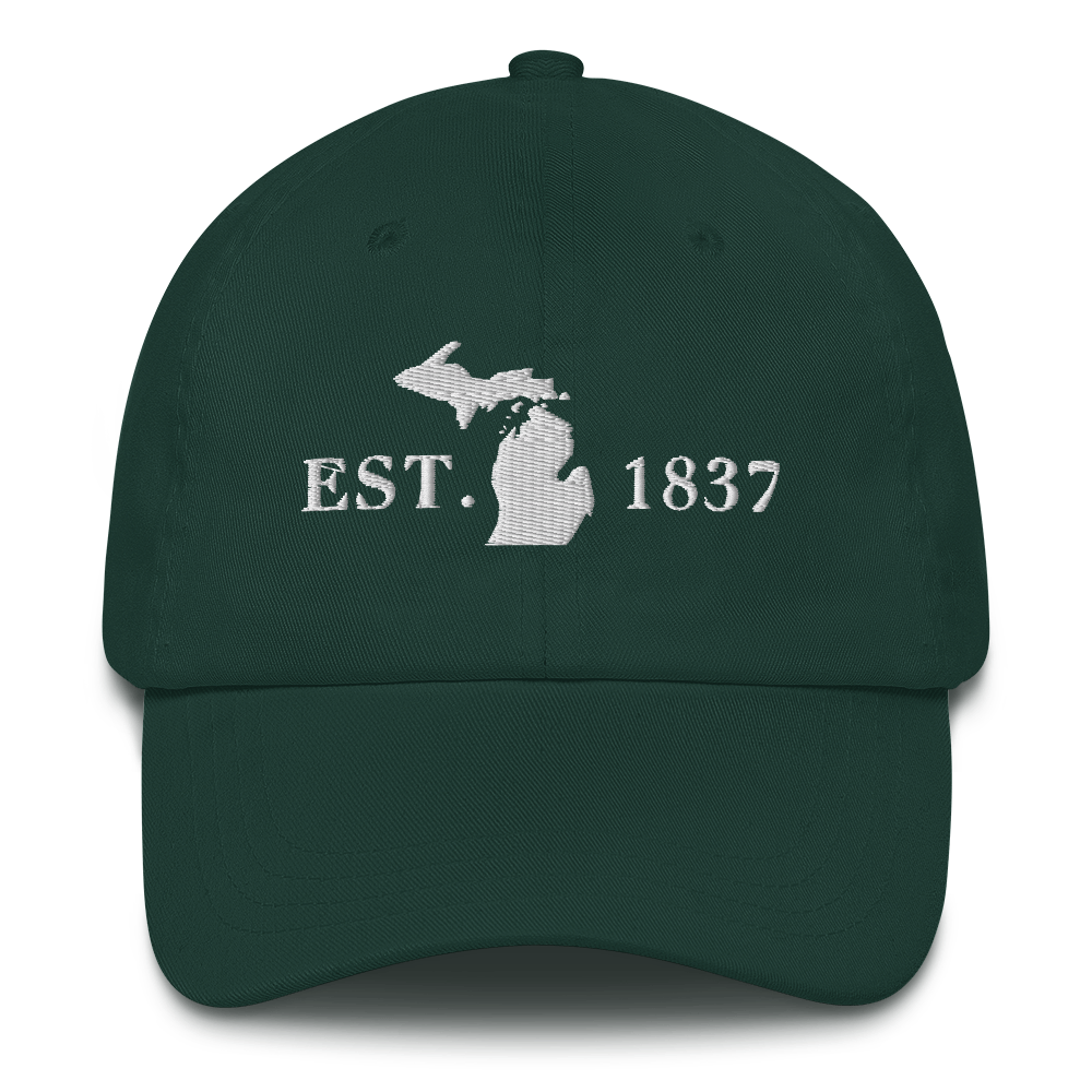 Michigan 'EST 1837' Dad Hat (Didone Font)