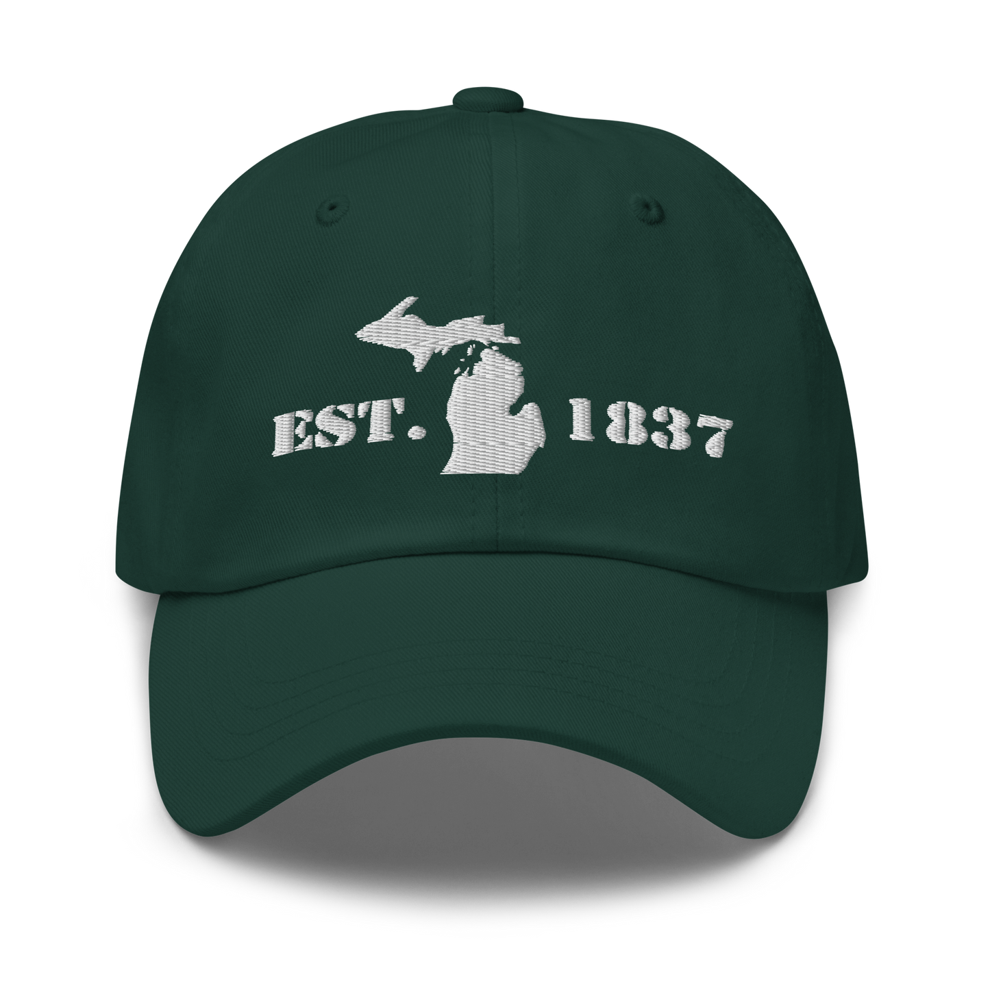 Michigan 'EST 1837' Dad Hat (Army Font)