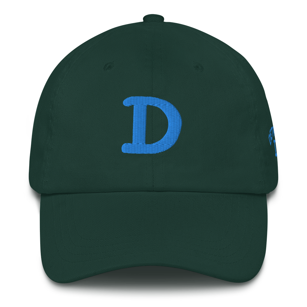 Detroit 'Old French D' Dad Hat (w/ Side Design) | Azure Embroidery