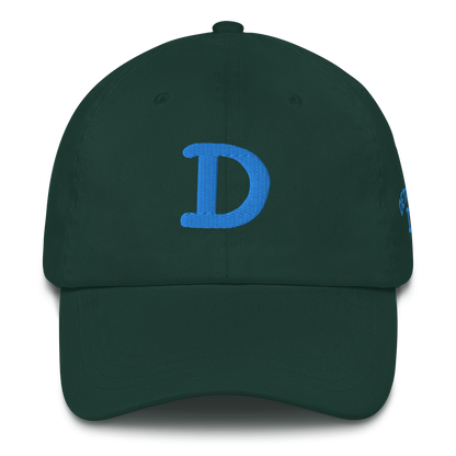 Detroit 'Old French D' Dad Hat (w/ Side Design) | Azure Embroidery