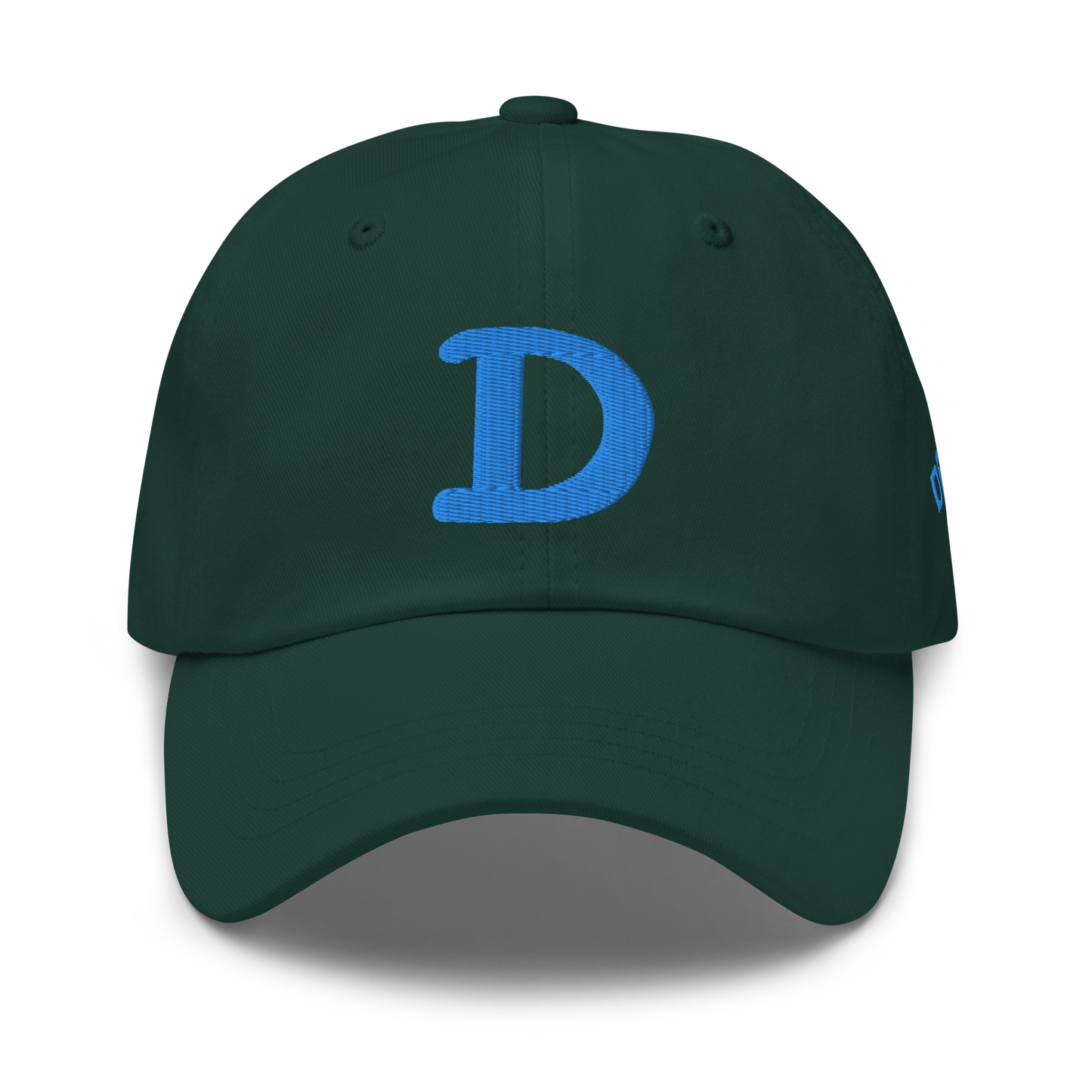 Detroit 'Old French D' Dad Hat (w/ Side Design) | Azure Embroidery