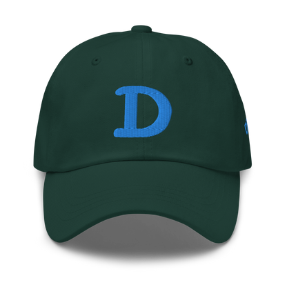 Detroit 'Old French D' Dad Hat (w/ Side Design) | Azure Embroidery