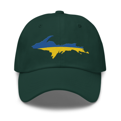 Michigan Upper Peninsula Dad Hat (Ukraine Edition)