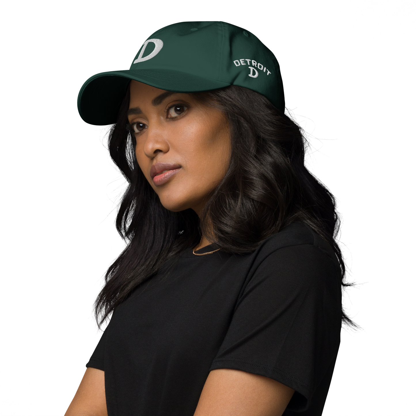 Detroit 'Old French D' Dad Hat (w/ Side Design)