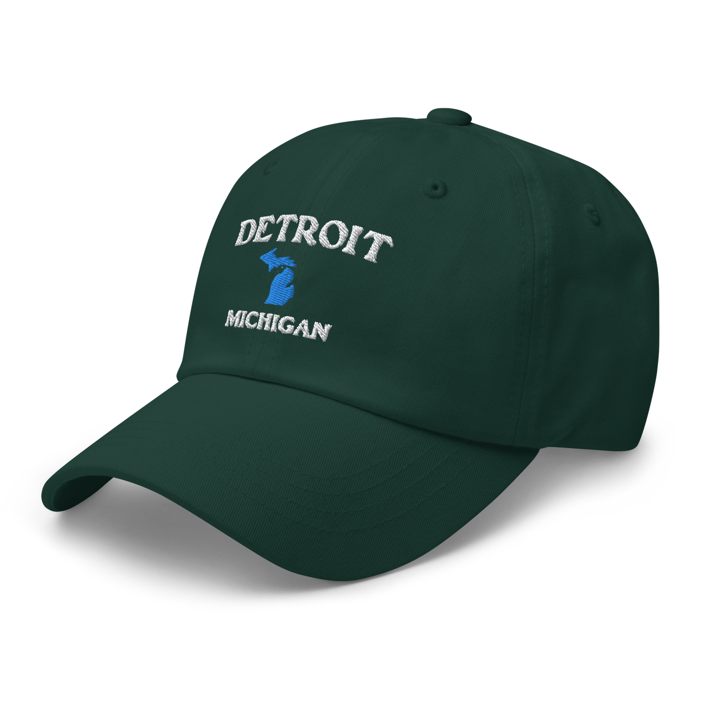 'Detroit Michigan' Dad Hat (w/ Michigan Outline)