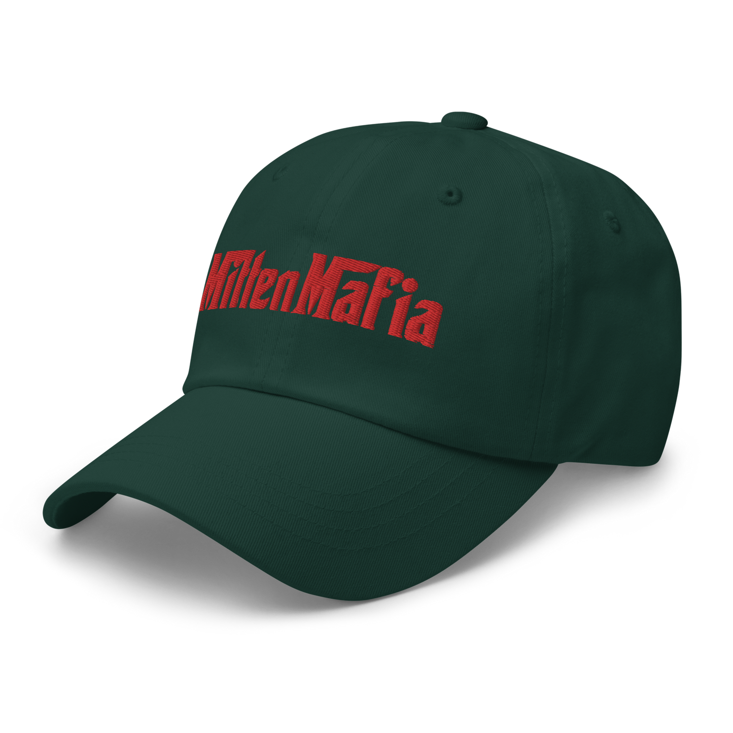 Michigan 'MittenMafia' Dad Hat (Gangster Font) | Red Embroidery