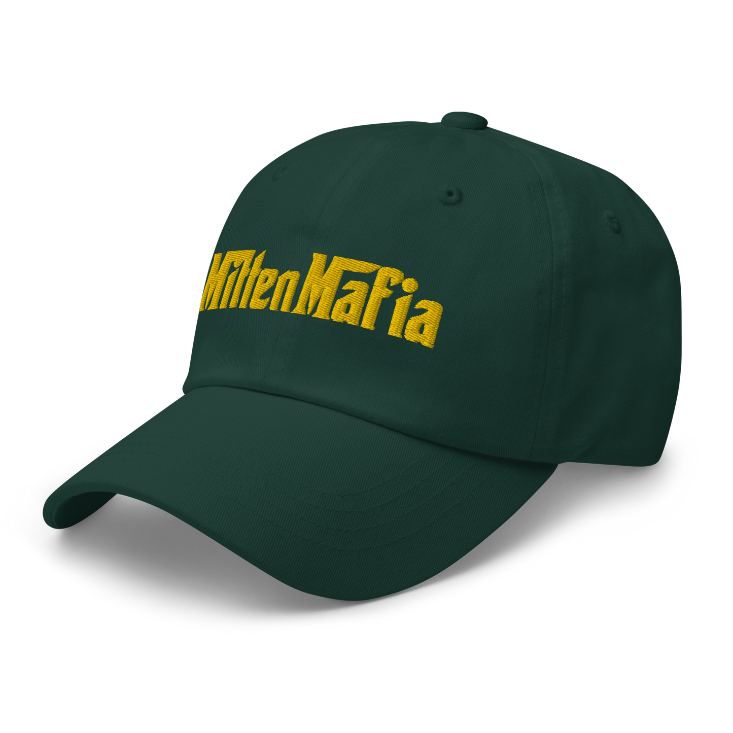 Michigan 'MittenMafia' Dad Hat (Gangster Font) | Gold Embroidery