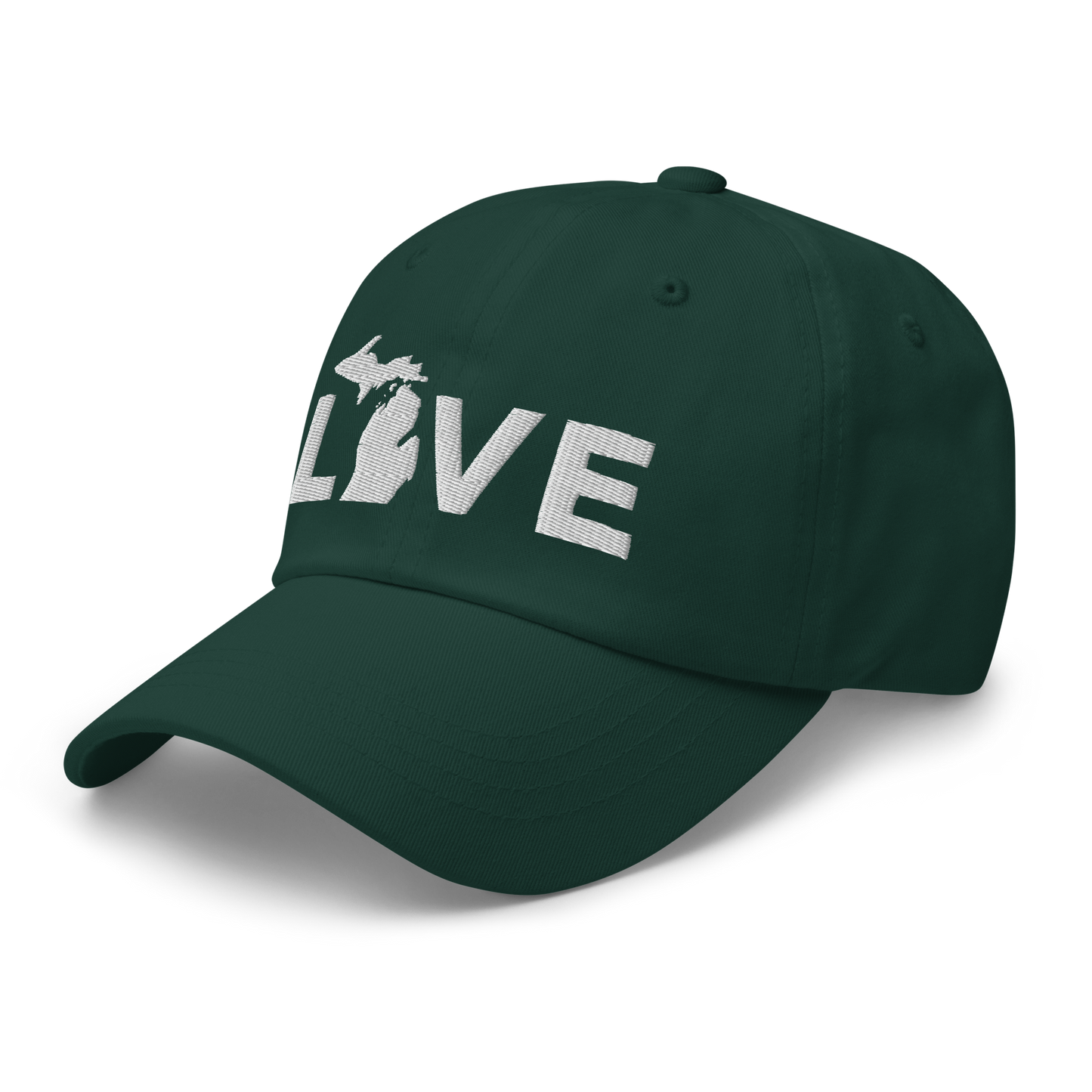 Michigan 'Love' Dad Hat (Geometric Sans Font)