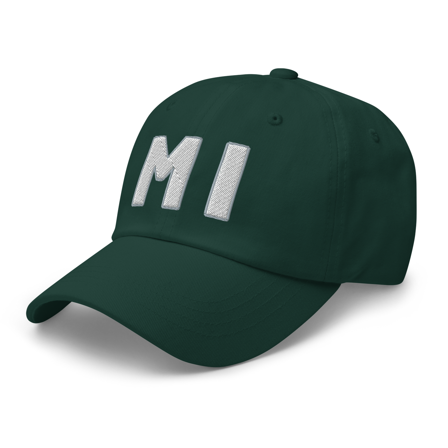 Michigan 'MI' Dad Hat (1940s Baseball Font)