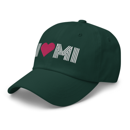 Michigan 'I ❤️ MI' Dad Hat (Metalpress Font)