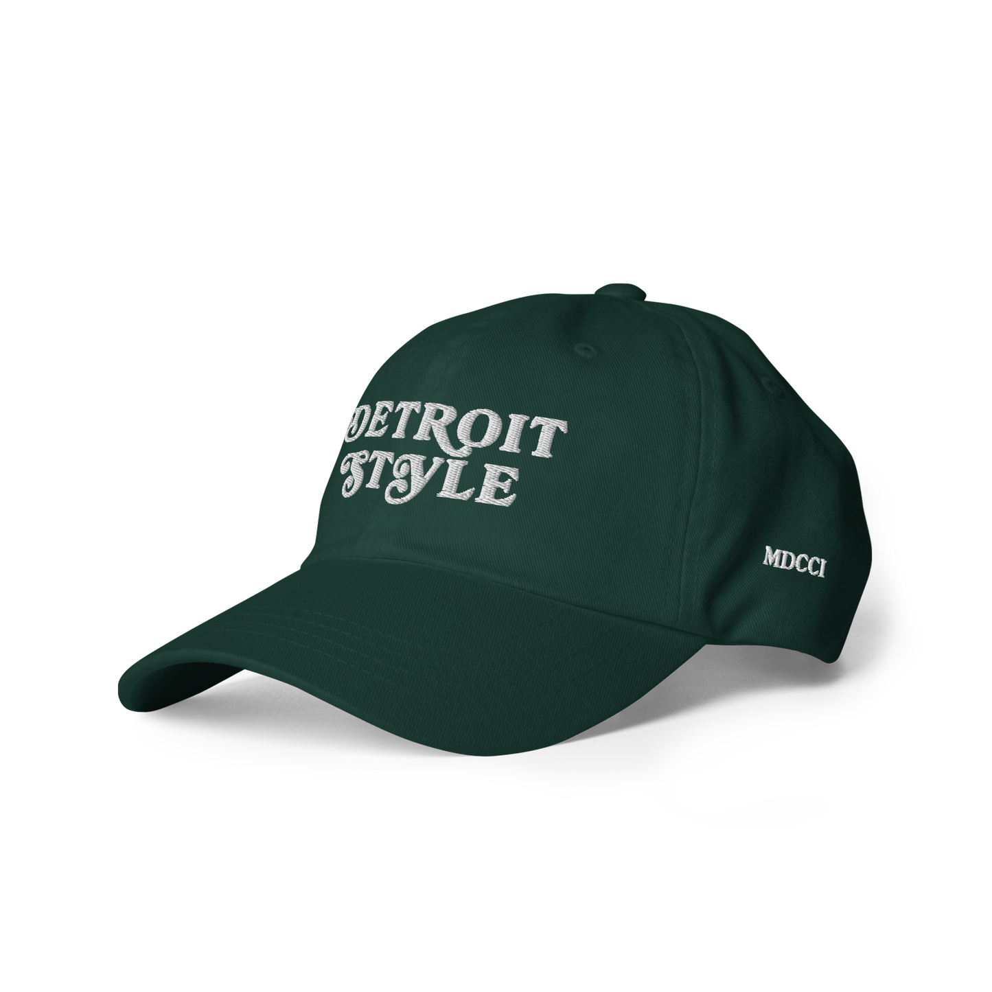 'Detroit Style' Dad Hat (w 'MDCCI' Side Design)