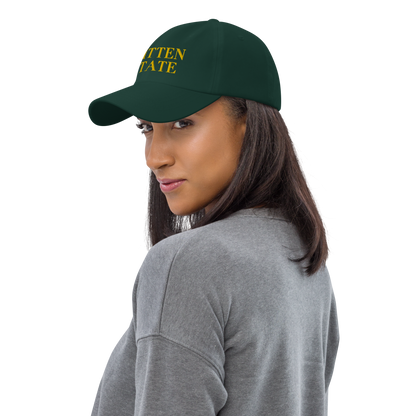 Michigan 'Mitten State' Dad Hat (Didone Font) | Gold Embroidery