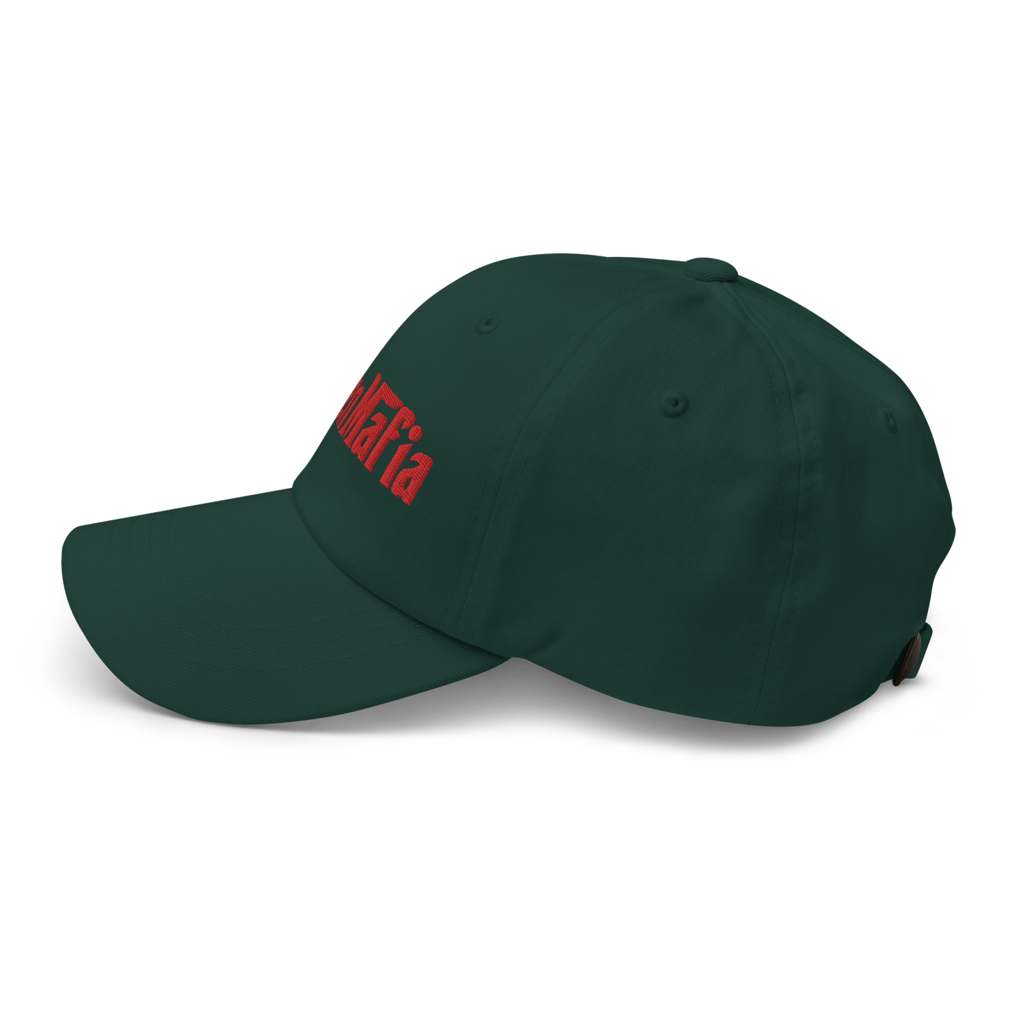 Michigan 'MittenMafia' Dad Hat (Gangster Font) | Red Embroidery